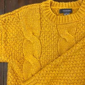 Yellow knit sweater | SM